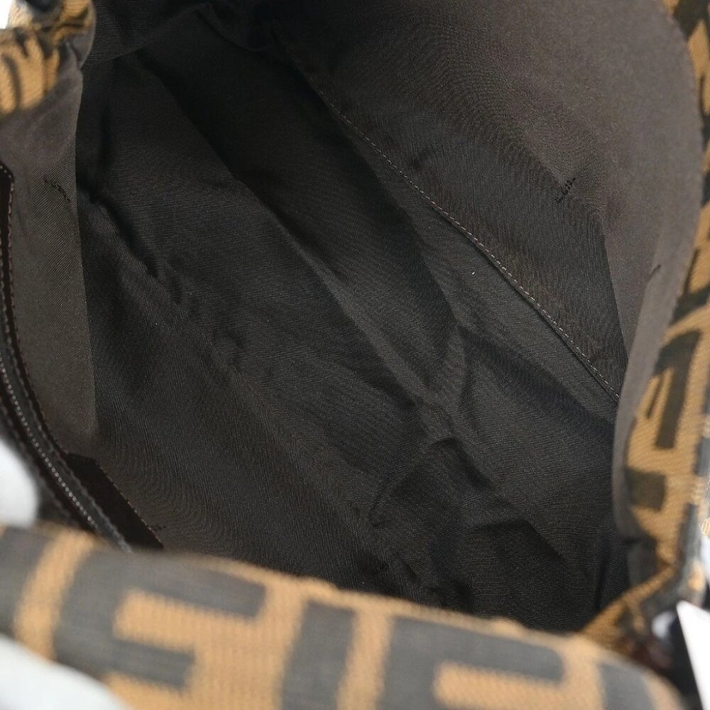 Fendi Brown Canvas Zucca Mamma Baguette Handbag 2308-26325-008 155331 - Picture 4 of 10